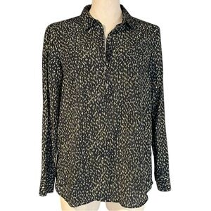 Ann Taylor Tunic Blouse Silk Blend Size S